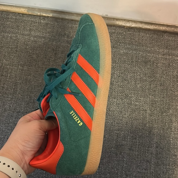 Adidas Green Gazelle Sneakers with Gum Sole - Picture 3 of 7